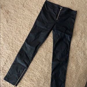 Faux leather leggings